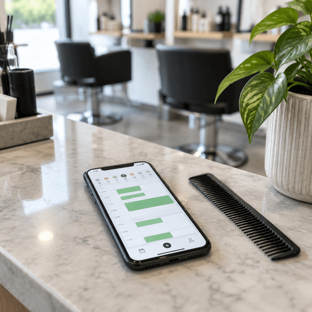 A booking calendar on a phone