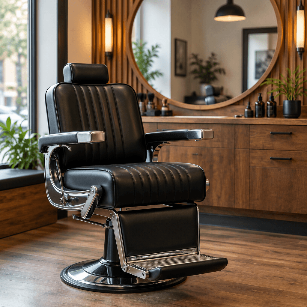 A barber chair
